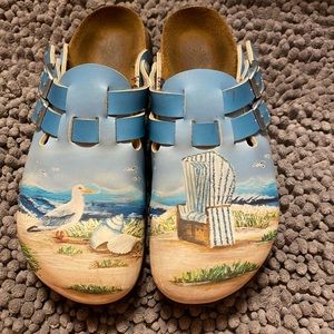 Birkis Birkenstock Kay convertible custom seaside shoes 8 39